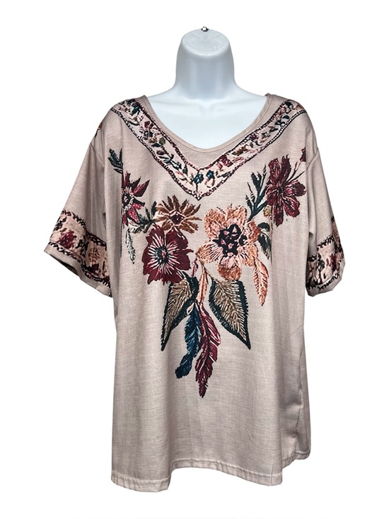 Amazon Tops - V-neck floral blouse size large